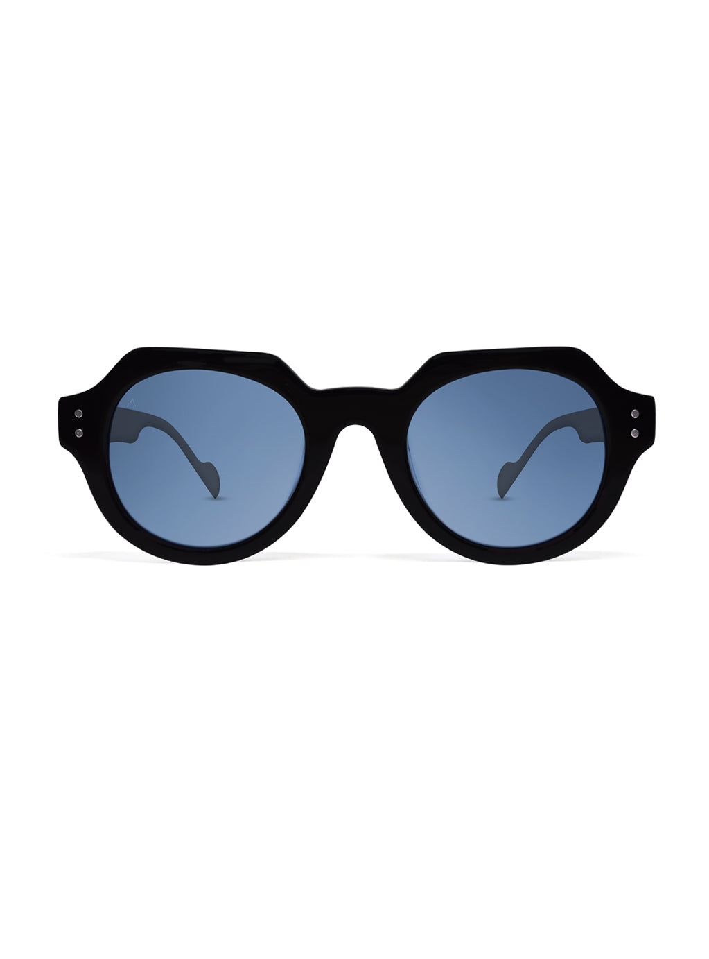 Helios Black with Blue Lenses