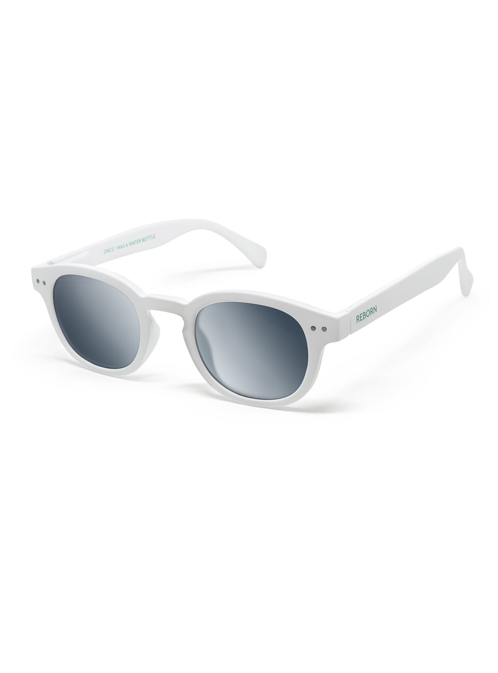 Reborn White with Grey Mirror Lenses