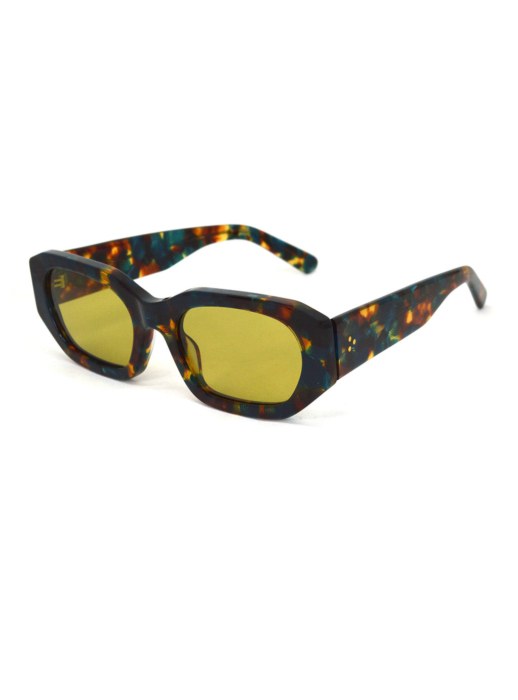 Armonia Floral Tortoise with Yellow Lenses
