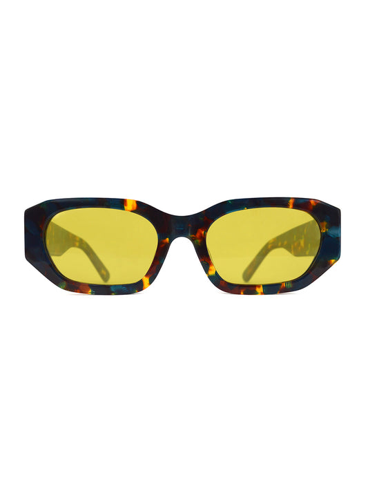 Armonia Floral Tortoise with Yellow Lenses