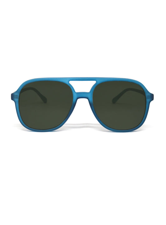 Restart Blue with Dark Green Lenses