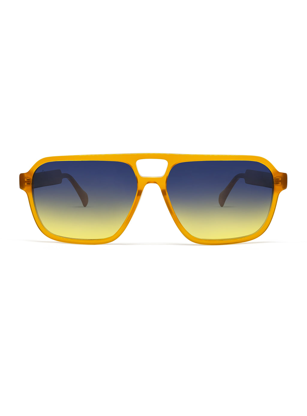 Double-B Orange with Blue/Yellow Gradient Lenses